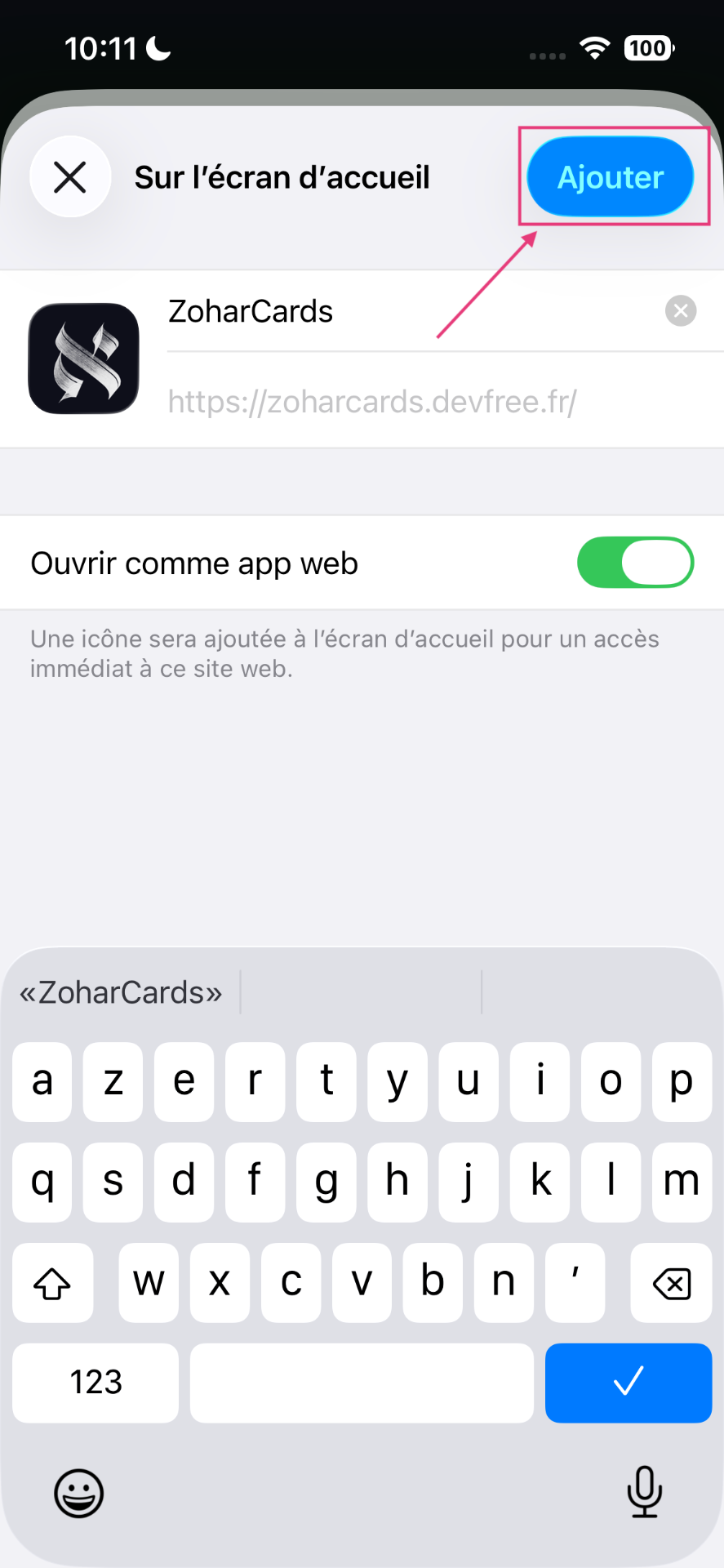 Étape 5 — Ajouter